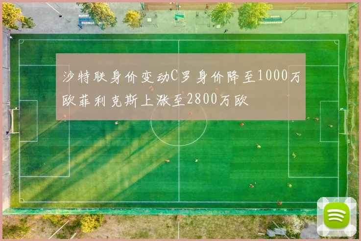 沙特联身价变动C罗身价降至1000万欧菲利克斯上涨至2800万欧